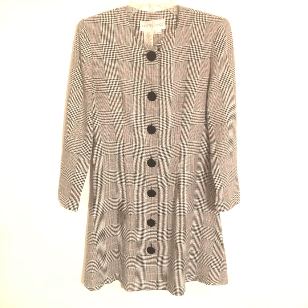 Vintage Dustin Saige Button Down Dress Women Sz 2